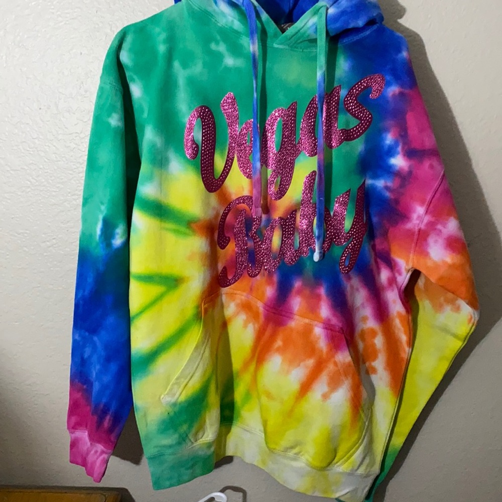 Tye dyed Vegas hoodie